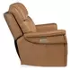 Celeste Sahara Sandalwood Leather Zero Gravity Power Reclining 66" Loveseat With Power Headrest