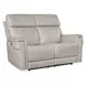 Celeste Sahara Ash Leather Zero Gravity Power Reclining 66" Loveseat With Power Headrest