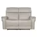 Celeste Sahara Ash Leather Zero Gravity Power Reclining 66" Loveseat With Power Headrest
