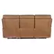 Celeste Sahara Sandalwood Leather Zero Gravity 90" Power Reclining Sofa With Power Headrest