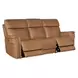 Celeste Sahara Sandalwood Leather Zero Gravity Power Reclining Living Room Set With Power Headrest