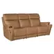 Celeste Sahara Sandalwood Leather Zero Gravity Power Reclining Living Room Set With Power Headrest