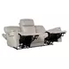 Celeste Sahara Ash Leather Zero Gravity 90" Power Reclining Sofa With Power Headrest
