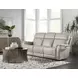 Celeste Sahara Ash Leather Zero Gravity 90" Power Reclining Sofa With Power Headrest
