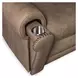 Duncan Light Brown Leather Power Recliner with Power Headrest And Lumbar