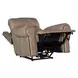 Duncan Light Brown Leather Power Recliner with Power Headrest And Lumbar
