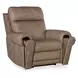 Duncan Light Brown Leather Power Recliner with Power Headrest And Lumbar