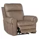 Duncan Light Brown Leather Power Recliner with Power Headrest And Lumbar