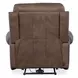 Duncan Dark Brown Leather Power Recliner with Power Headrest And Lumbar