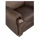 Duncan Dark Brown Leather Power Recliner with Power Headrest And Lumbar