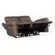 Duncan Dark Brown Leather 66" Power Reclining Loveseat with Power Headrest And Lumbar