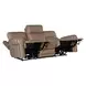 Duncan Light Brown Leather 91" Power Reclining Sofa with Power Headrest And Lumbar