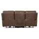 Duncan Dark Brown Leather 91" Power Reclining Sofa with Power Headrest And Lumbar
