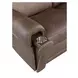 Duncan Dark Brown Leather 91" Power Reclining Sofa with Power Headrest And Lumbar