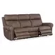 Duncan Dark Brown Leather 91" Power Reclining Sofa with Power Headrest And Lumbar