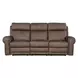 Duncan Dark Brown Leather 91" Power Reclining Sofa with Power Headrest And Lumbar