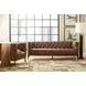 Nicolla Saddlebag Lodge Leather Stationary Chair