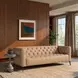 Nicolla Texas Stone Leather Stationary 84" Sofa