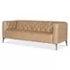 Nicolla Texas Stone Leather Stationary 84" Sofa