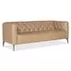 Nicolla Texas Stone Leather Stationary 84" Sofa