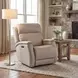 Rhea Sahara Ash Leather Zero Gravity Power Recliner With Power Headrest