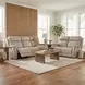 Rhea Sahara Ash Leather Zero Gravity 78" Power Reclining Sofa With Power Headrest