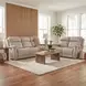 Rhea Sahara Ash Leather Zero Gravity 56" Power Reclining Loveseat With Power Headrest