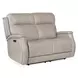 Selene Sahara Ash Leather Zero Gravity Power Reclining 56" Loveseat With Power Headrest
