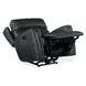 Elspeth Salvo Denim Leather ZeroG Power Reclining Console Living Room Set With Power Headrest