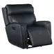 Elspeth Salvo Denim Leather ZeroG Power Reclining Console Living Room Set With Power Headrest