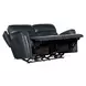 Elspeth Salvo Denim Leather ZeroG Power Reclining Console Living Room Set With Power Headrest
