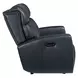 Elspeth Salvo Denim Leather Zero Gravity Power Reclining 59" Loveseat With Power Headrest
