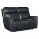 Elspeth Salvo Denim Leather Zero Gravity Power Reclining 59" Loveseat With Power Headrest