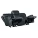 Elspeth Salvo Denim Leather ZeroG 81" Power Reclining Console Sofa With Power Headrest