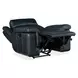 Arthur Cosmos Cobalt Leather Lay Flat Power Recliner With Power Headrest And Lumbar