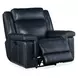 Arthur Cosmos Cobalt Leather Lay Flat Power Reclining Living Room Set With Power Headrest And Lumbar