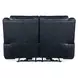 Arthur Cosmos Cobalt Leather Lay Flat Power Reclining 66" Loveseat With Power Headrest And Lumbar