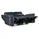 Arthur Cosmos Cobalt Leather Lay Flat Power Reclining Living Room Set With Power Headrest And Lumbar