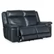 Arthur Cosmos Cobalt Leather Lay Flat Power Reclining 66" Loveseat With Power Headrest And Lumbar