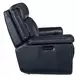 Arthur Cosmos Cobalt Leather Lay Flat Power Reclining 66" Loveseat With Power Headrest And Lumbar