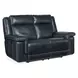 Arthur Cosmos Cobalt Leather Lay Flat Power Reclining Living Room Set With Power Headrest And Lumbar
