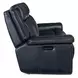 Arthur Cosmos Cobalt Leather Lay Flat 88" Power Reclining Sofa With Power Headrest And Lumbar