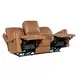 Somers Light Brown 79" Power Reclining Sofa with Power Headrest