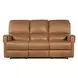 Somers Light Brown 79" Power Reclining Sofa with Power Headrest