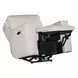 Miles Gray Leather Zero Gravity Power Recliner With Power Headrest