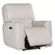 Miles Gray Leather Zero Gravity Power Recliner With Power Headrest