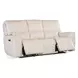 Miles Gray Leather Zero Gravity 84" Power Reclining Sofa With Power Headrest
