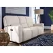 Miles Gray Leather Zero Gravity 84" Power Reclining Sofa With Power Headrest