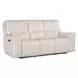 Miles Gray Leather Zero Gravity 84" Power Reclining Sofa With Power Headrest
