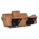 Miles Brown Leather Zero Gravity 84" Power Reclining Sofa With Power Headrest